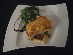 Feuiletté de ris de veau, sauce aux morilles